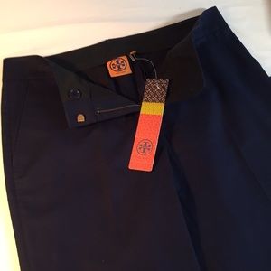 Tory Burch "Kori" pants, dark blue, size 6, NWT